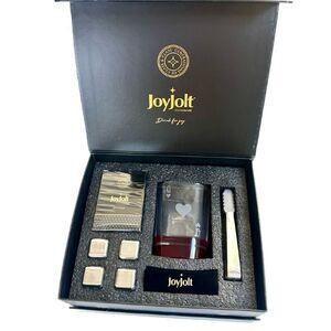 New! Poker queen of heart whiskey glass set by JoyJolt